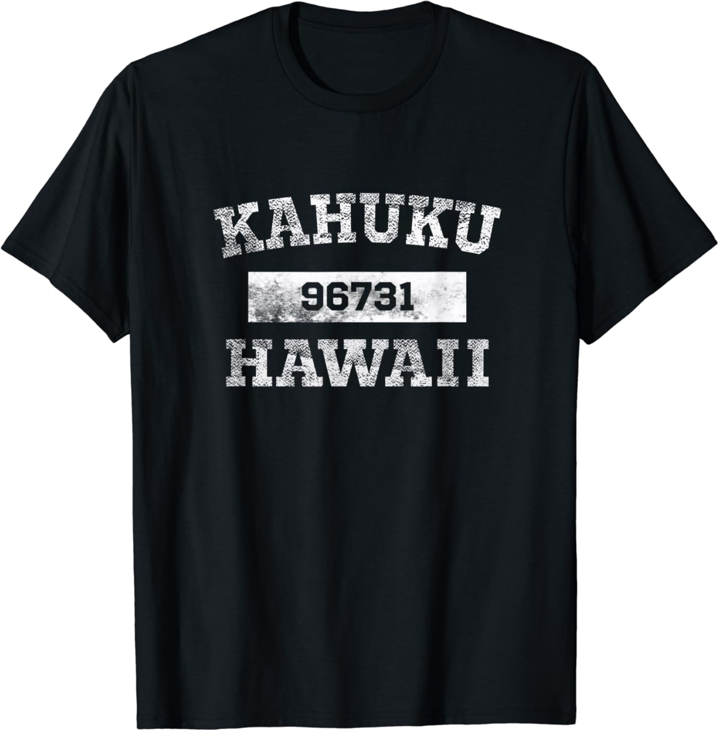 Kahuku Hawaii T Shirt 96731 Zip Code Distressed Clothing